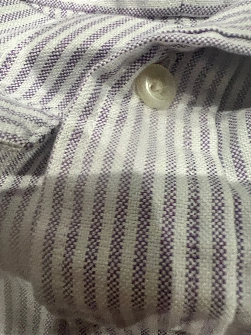 Polo by Ralph Lauren Light Lavender & White Striped Button-Down Shirt
